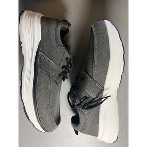 Orthocomfoot Walking‎ Shoes Mens EU 45.5 Grey Canvas Orthopedic Comfort Sneakers